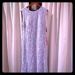 Long lavender sparkle dress